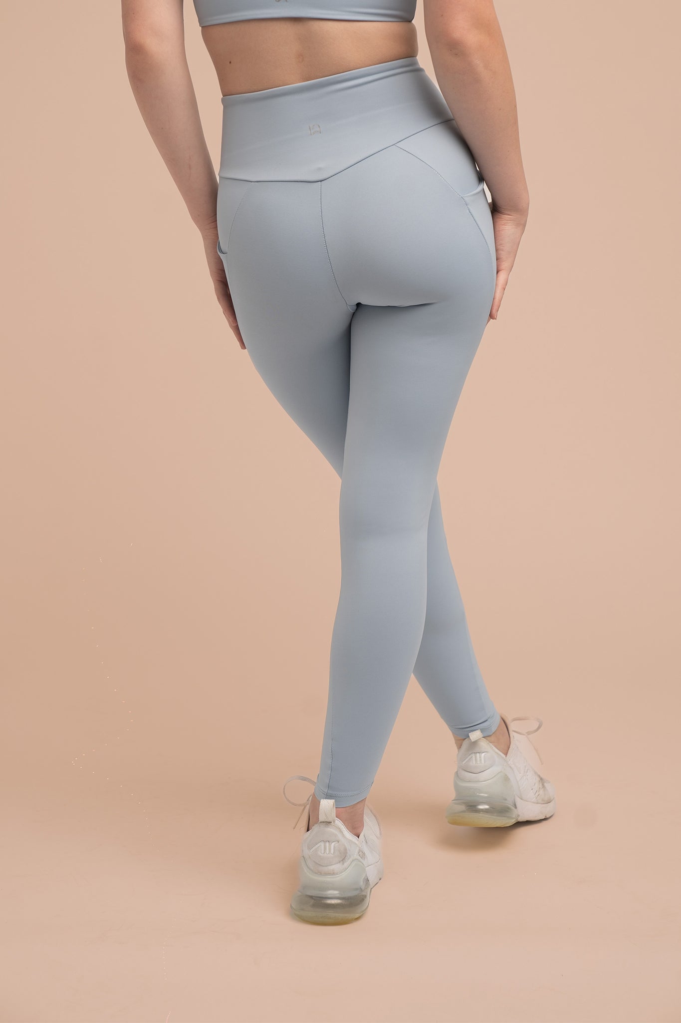 Compressive Wrap Legging with Pockets - Sky