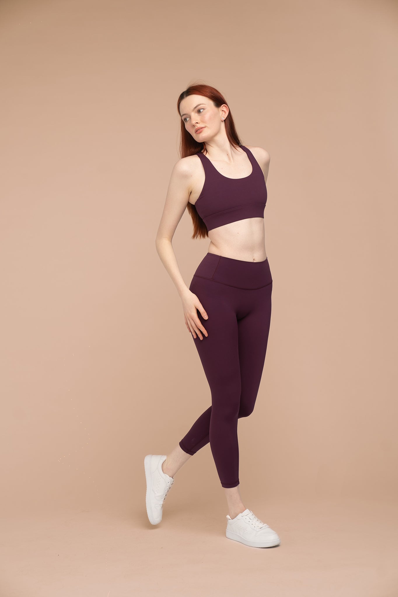 Heather Racerback Bra - Beetroot