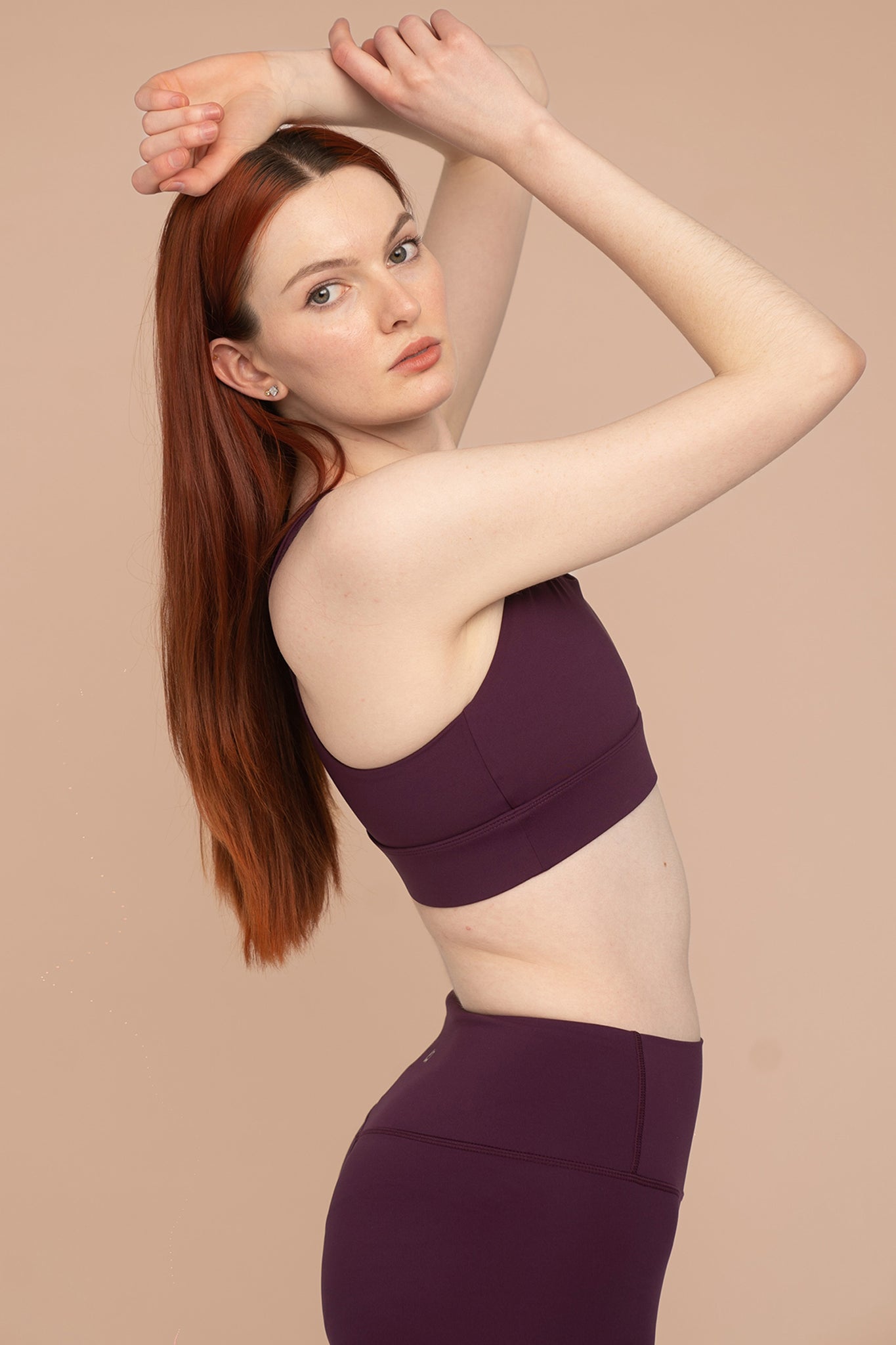 Heather Racerback Bra - Beetroot