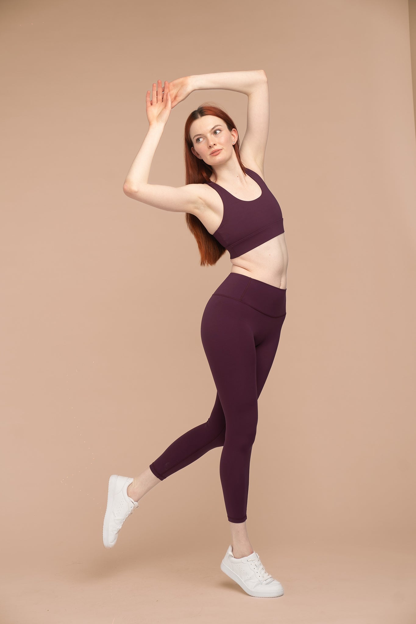Heather Racerback Bra - Beetroot
