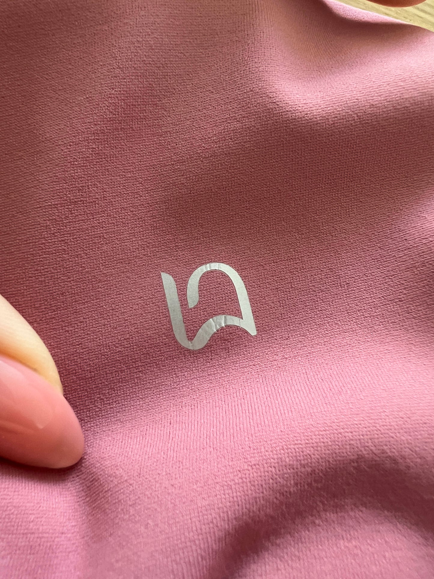 LUNIES: Compressive Wrap Legging with Pockets - Blush
