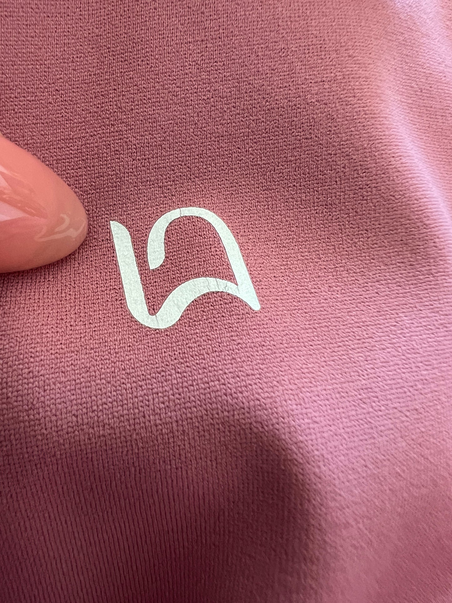LUNIES: Compressive Wrap Legging with Pockets - Blush