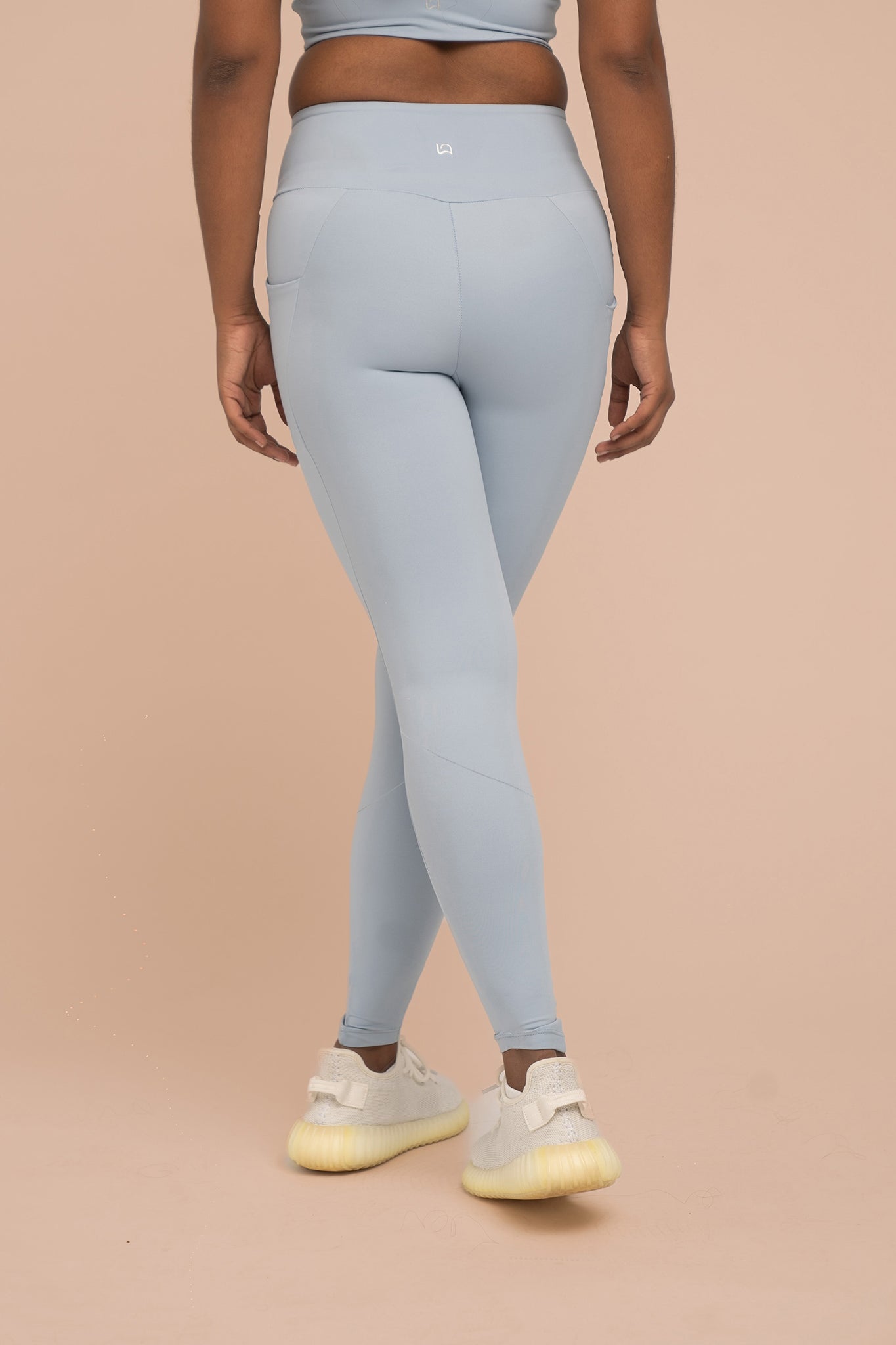 Compressive High-Rise Legging with Pockets - Sky