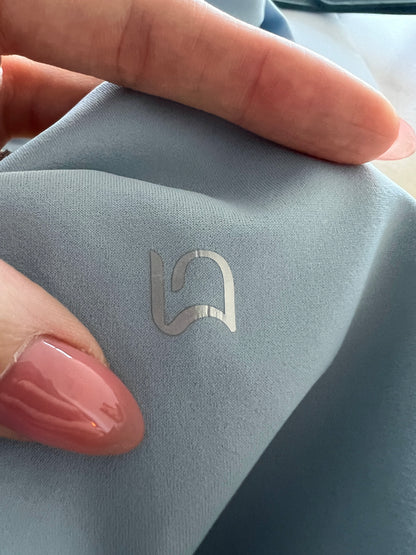 LUNIES: Ava Crossover / V Back Bra - Sky