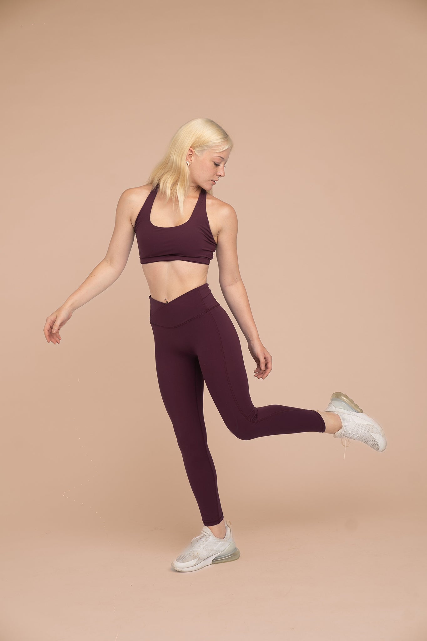 Mya Ultralight Wrap Legging - Beetroot