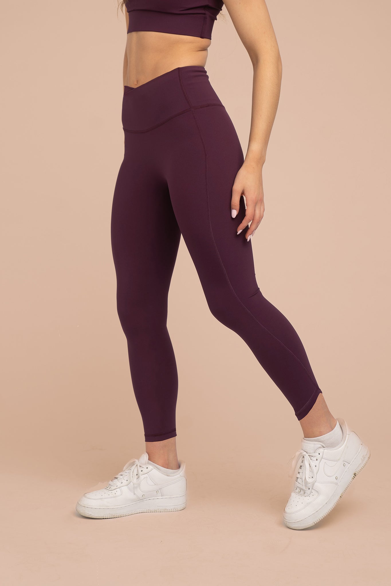 Mya Ultralight Wrap Legging - Beetroot