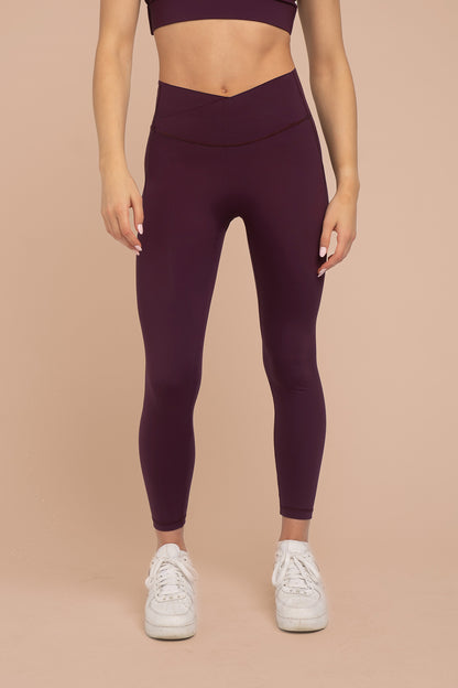 Mya Ultralight Wrap Legging - Beetroot