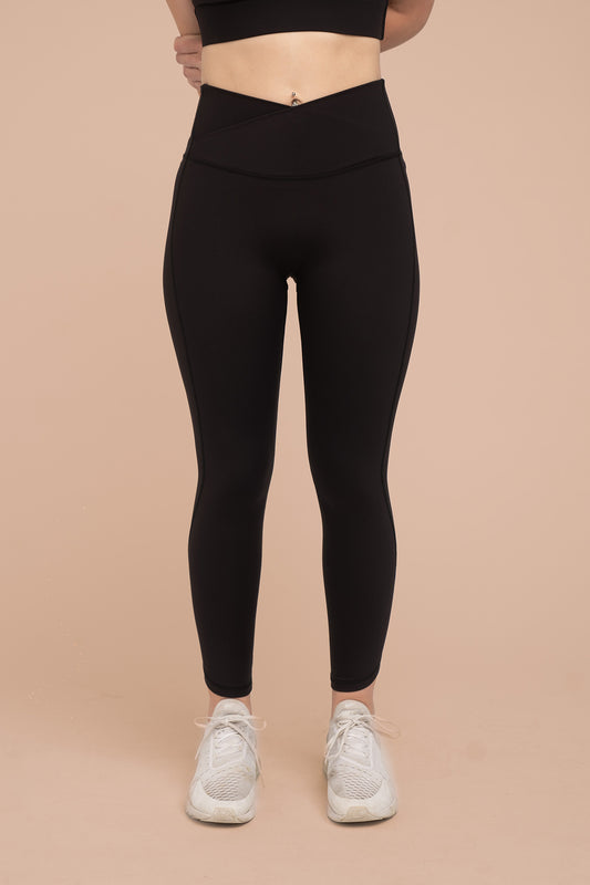 Mya Ultralight Wrap Legging - Black