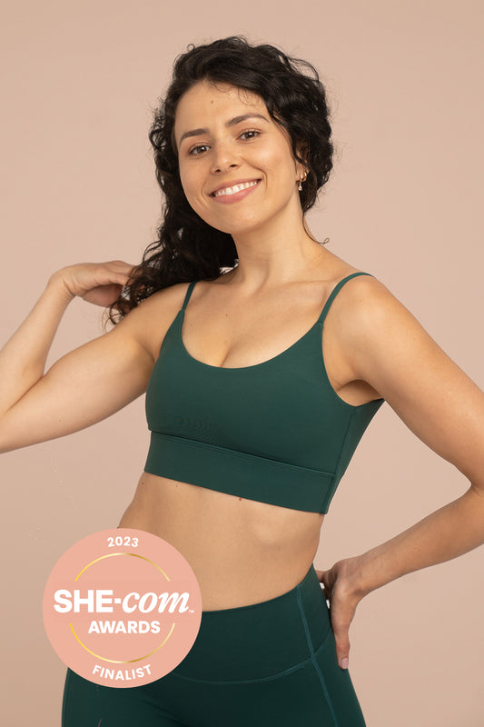 Layla Scoopback Bra - Pine