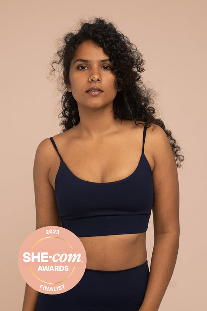 Layla Scoopback Bra - Blueberry